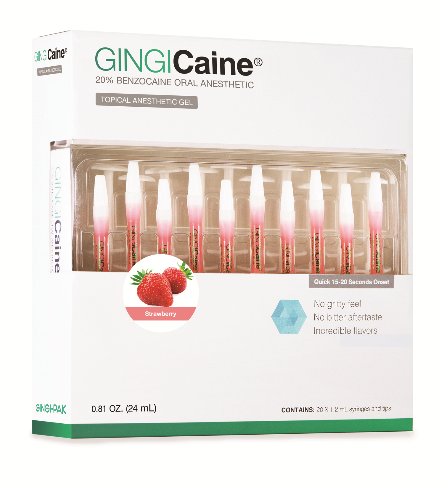 GINGICaine® Topical Anesthetic Gel in Syringe - Image 2
